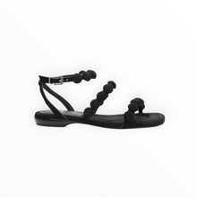 ASH Regy Pompom Sandal - Black