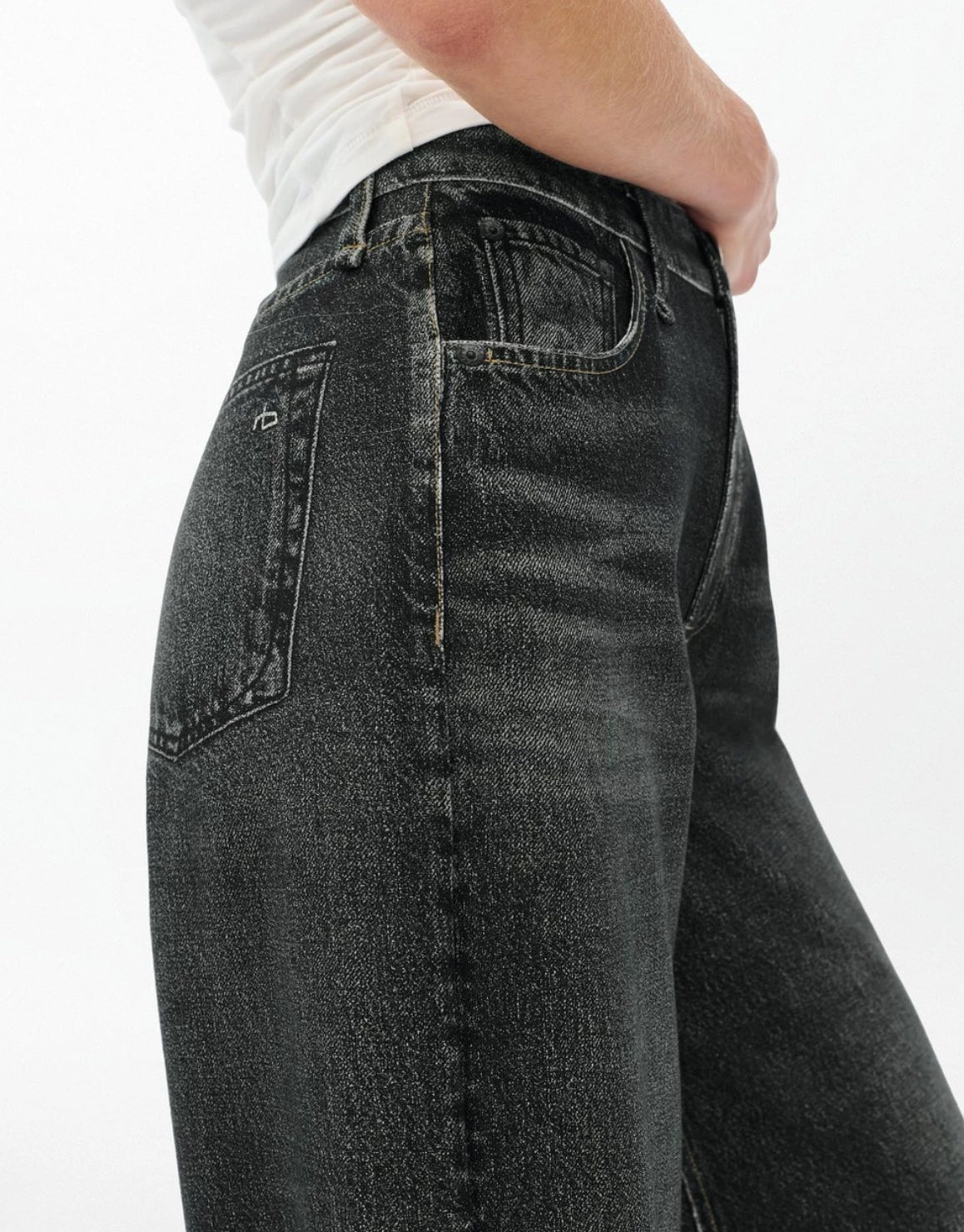 rag & bone Miramar Sofie Wide-Leg Pants - Washed Black