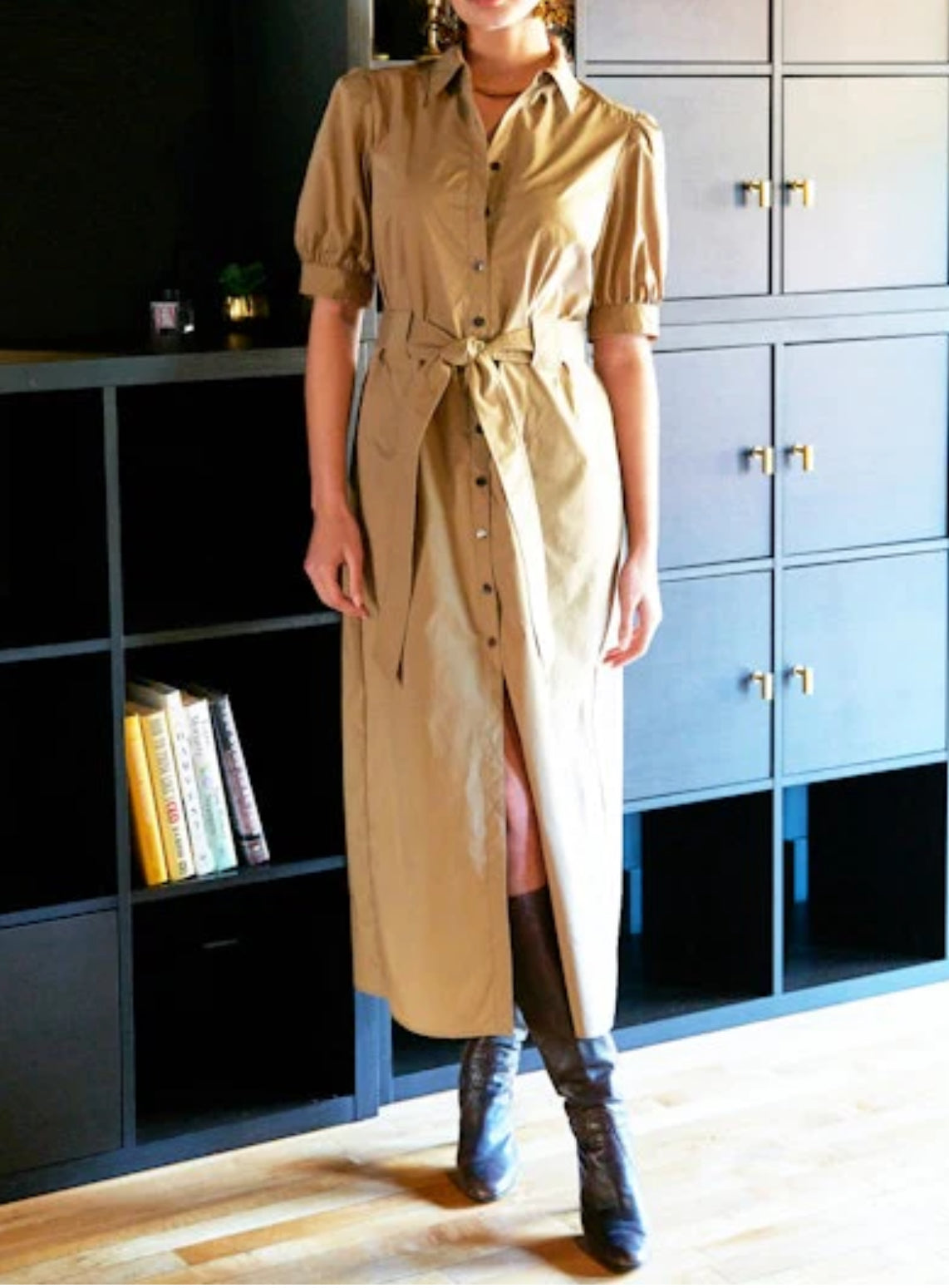 Finley Harper Dress - Khaki