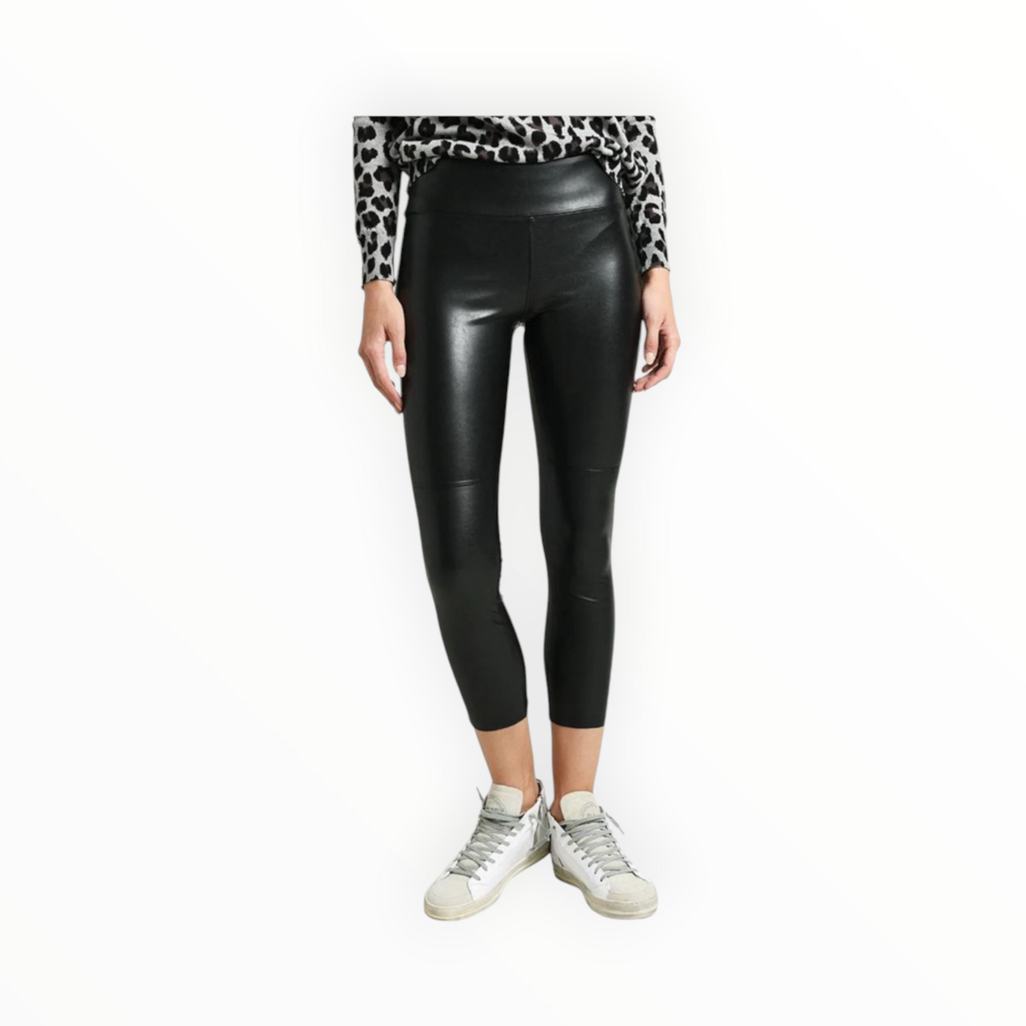 David Lerner Coated Gemma Skimmer Legging - Black