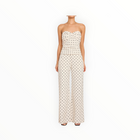 Amanda Uprichard Soho Top in Polka Dot - Beige/Black