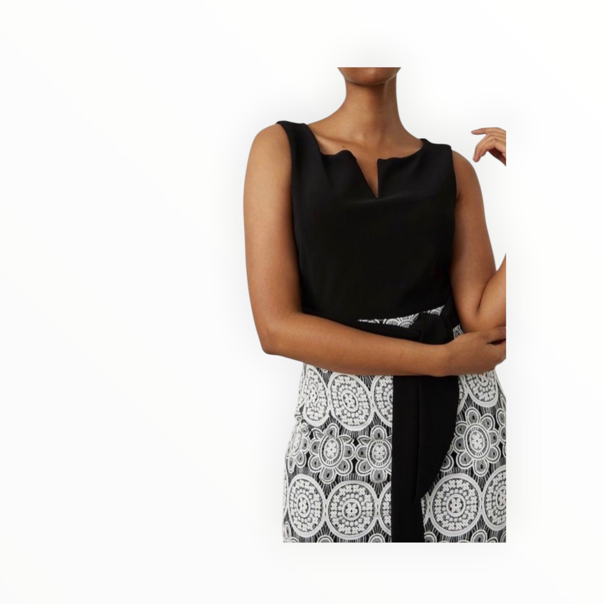 Joseph Ribkoff Lace Motif Dress
