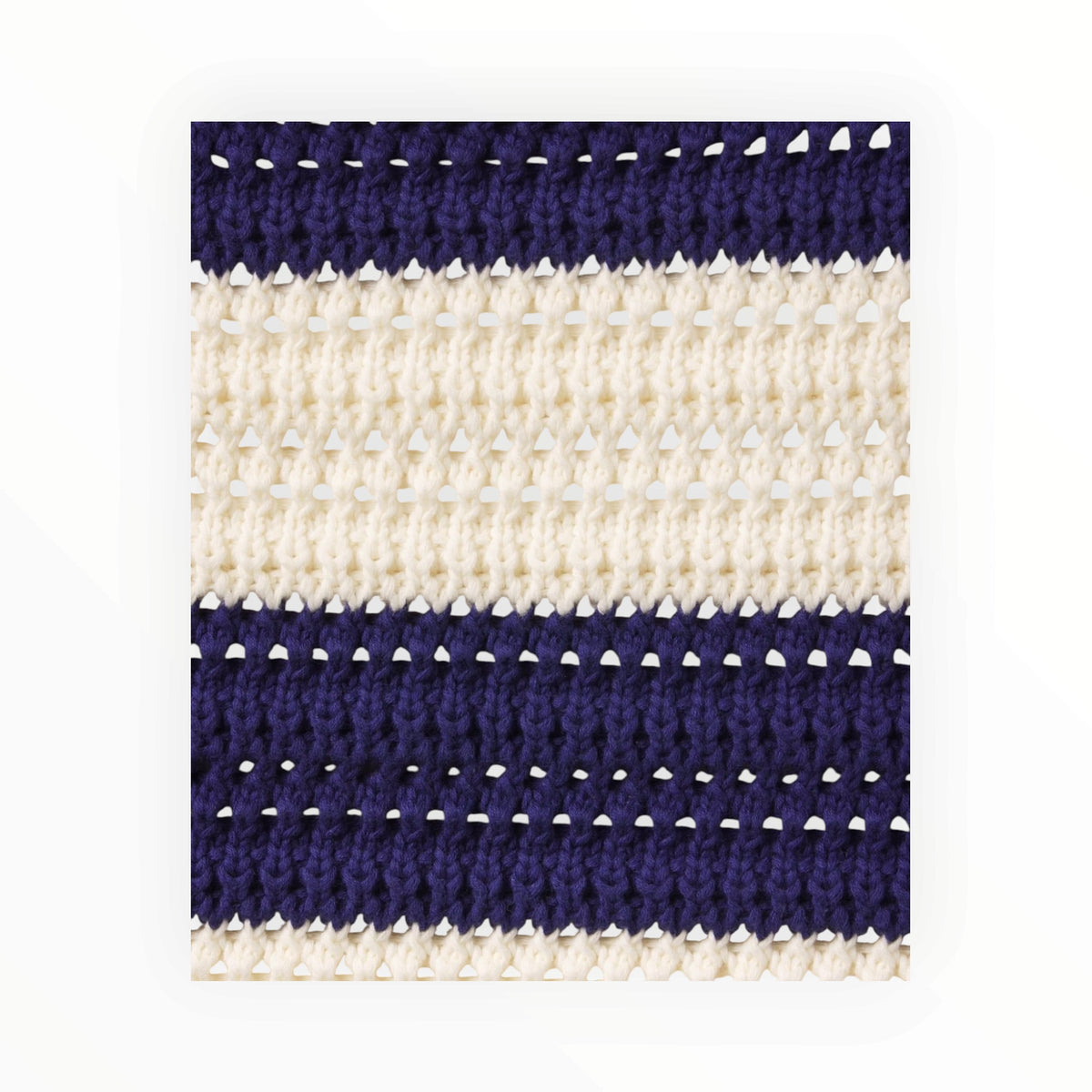 Trovata Justine Sweater Tank - Navy W/Antique White Stripe