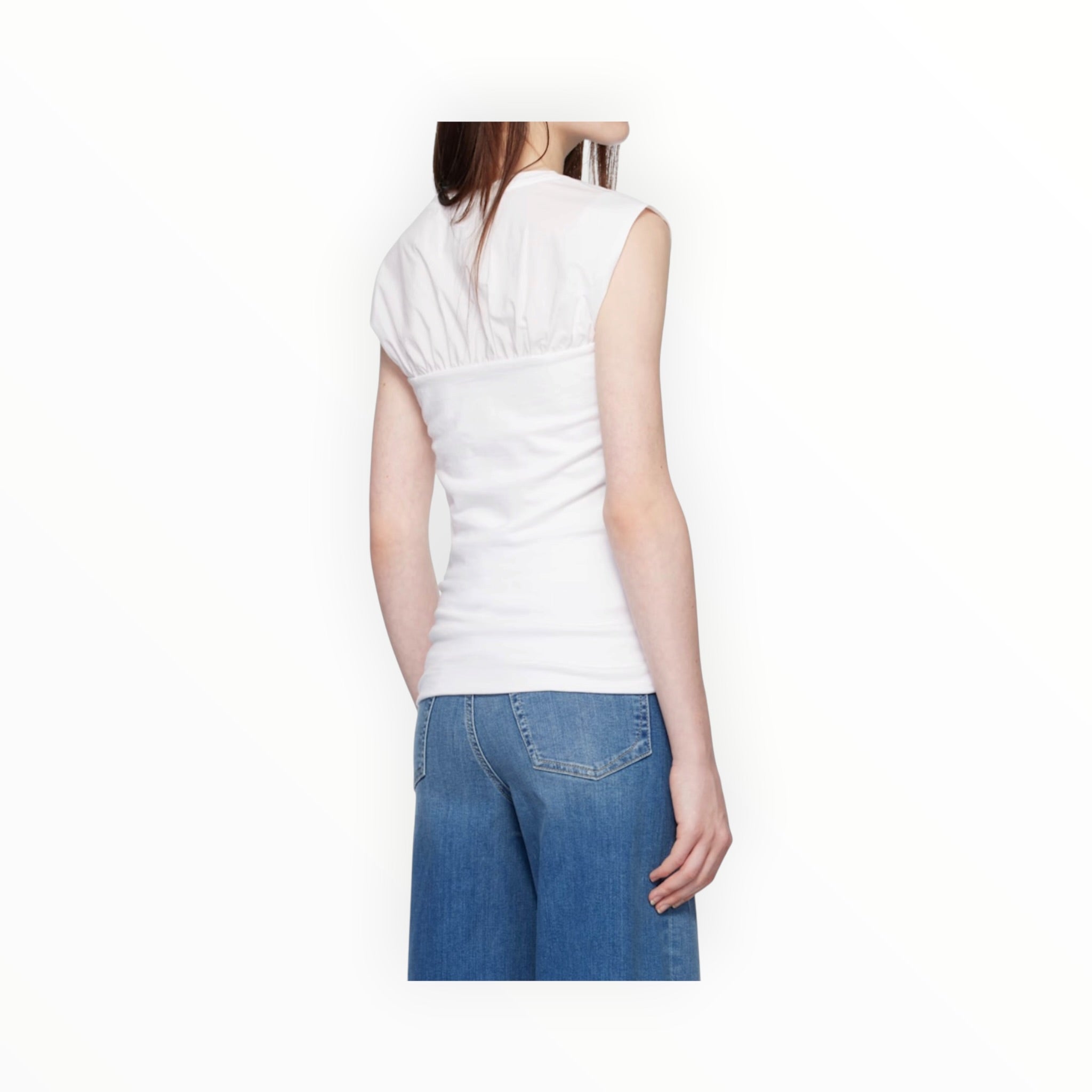 rag & bone The Jersey Banded Top - White
