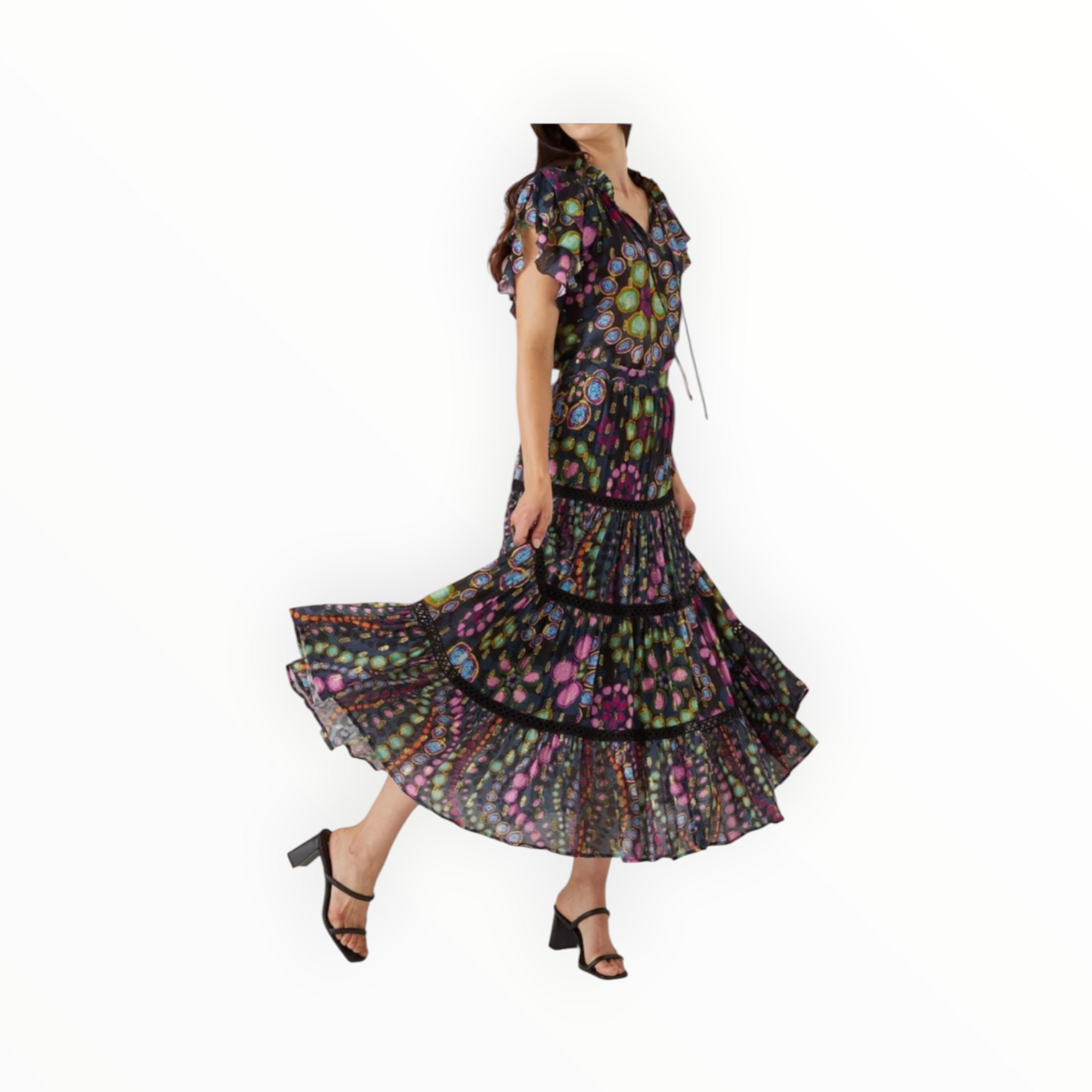 Alivia The Caroline Skirt - Kaleidoscope Floral