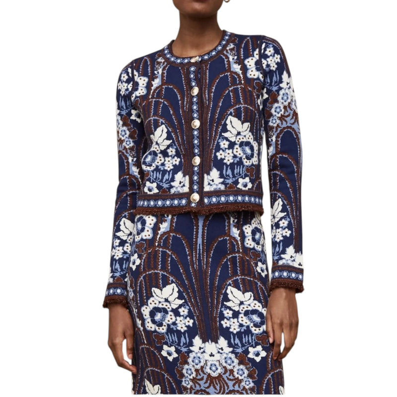 Cara Cara Livi Knit Jacket - Fontaine Navy