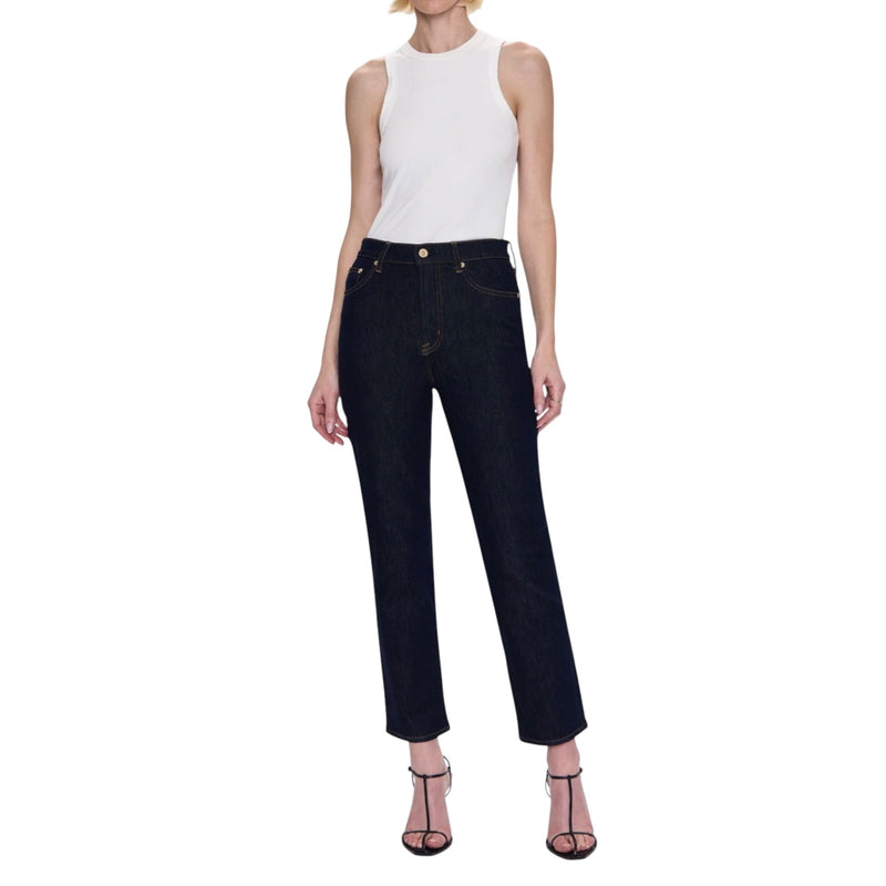 Pistola Bri Ankle High Rise Slim Straight Jean - Nightfall