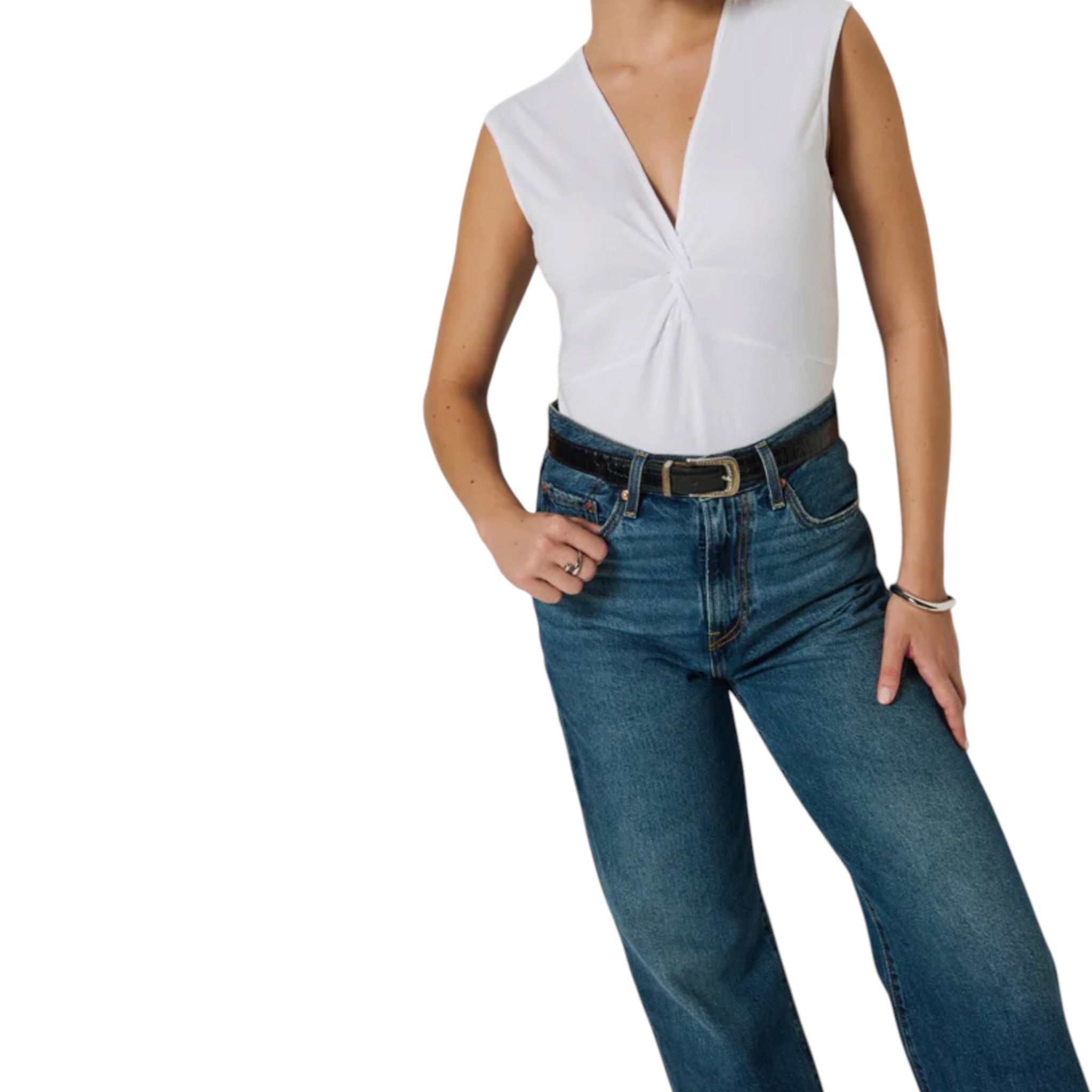 Nation Ltd Shelley Twist Top - White