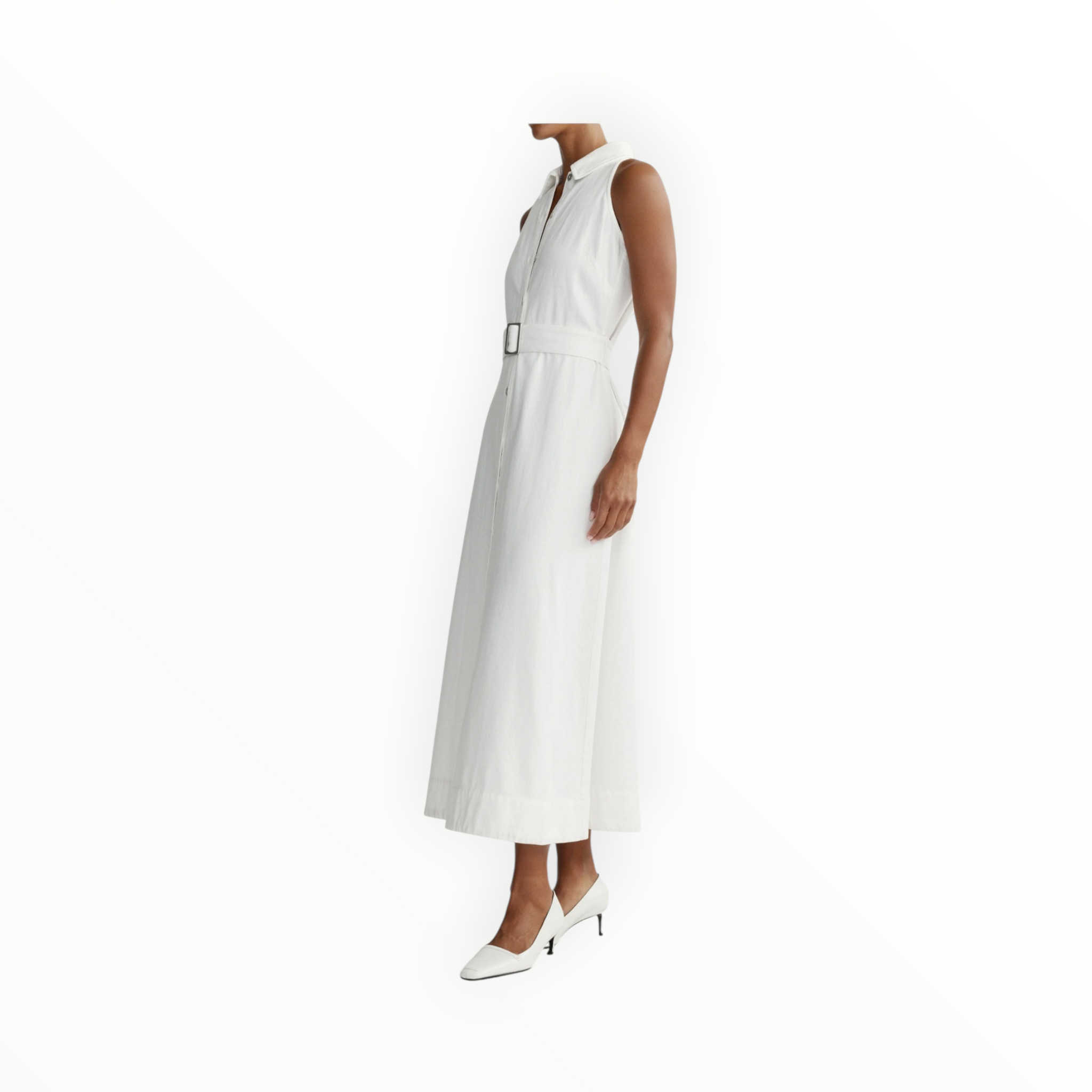 DL1961 Helena Midi Dress - White