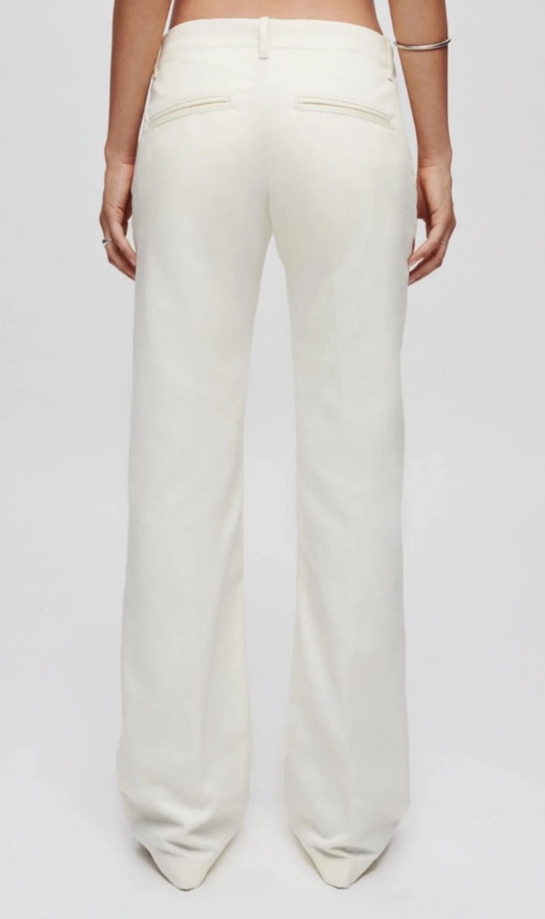 Re/Done Mid Rise Flared Touser - Ivory