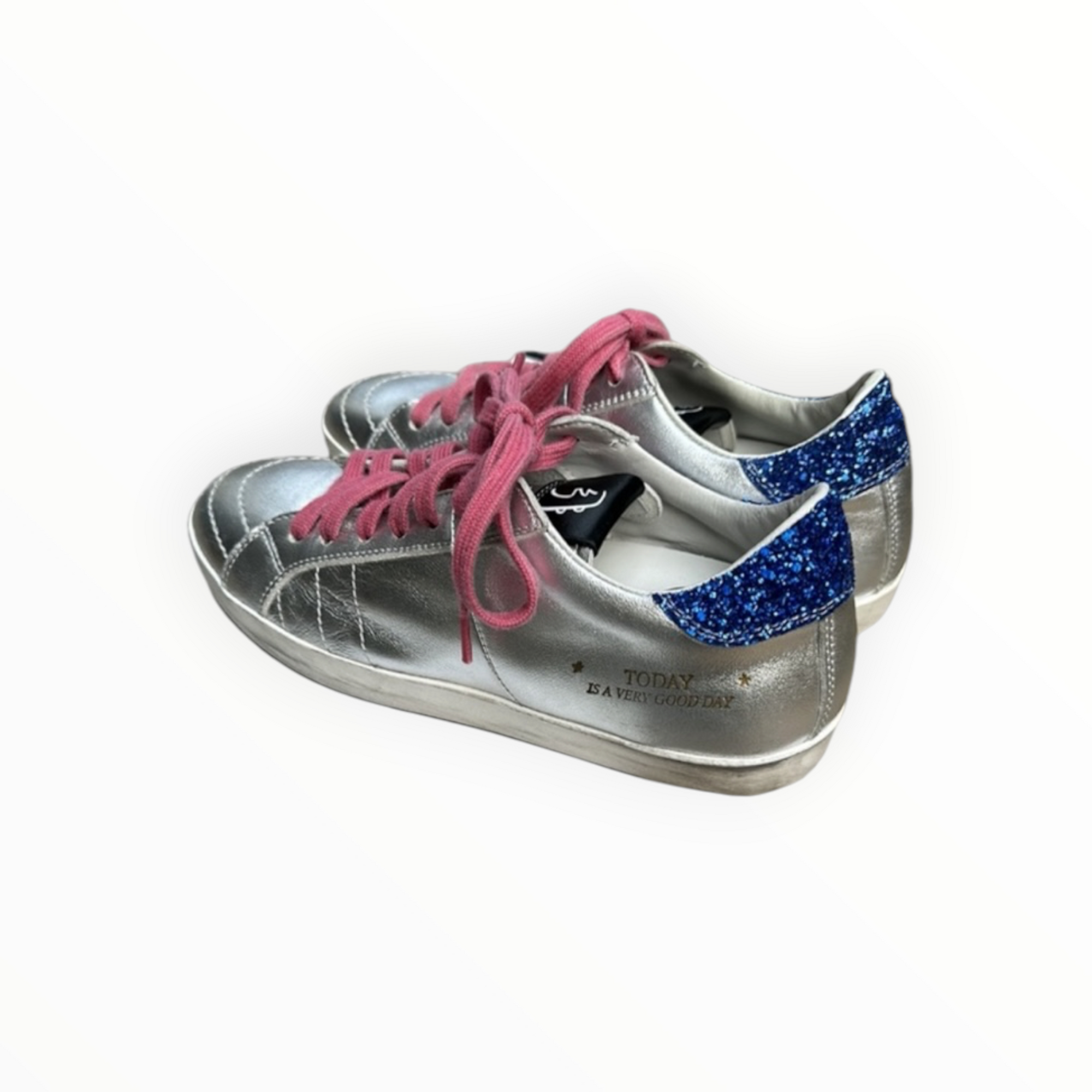Primabase Metallic Sneaker - Silver/Blue/Pink