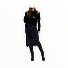 Cartolina Mulberry Skirt - Midnight Blue