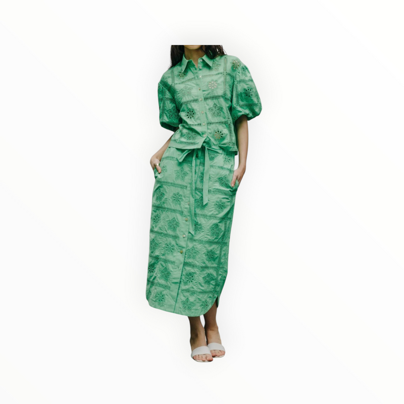 Love The Label Nylah Skirt - Kiwi