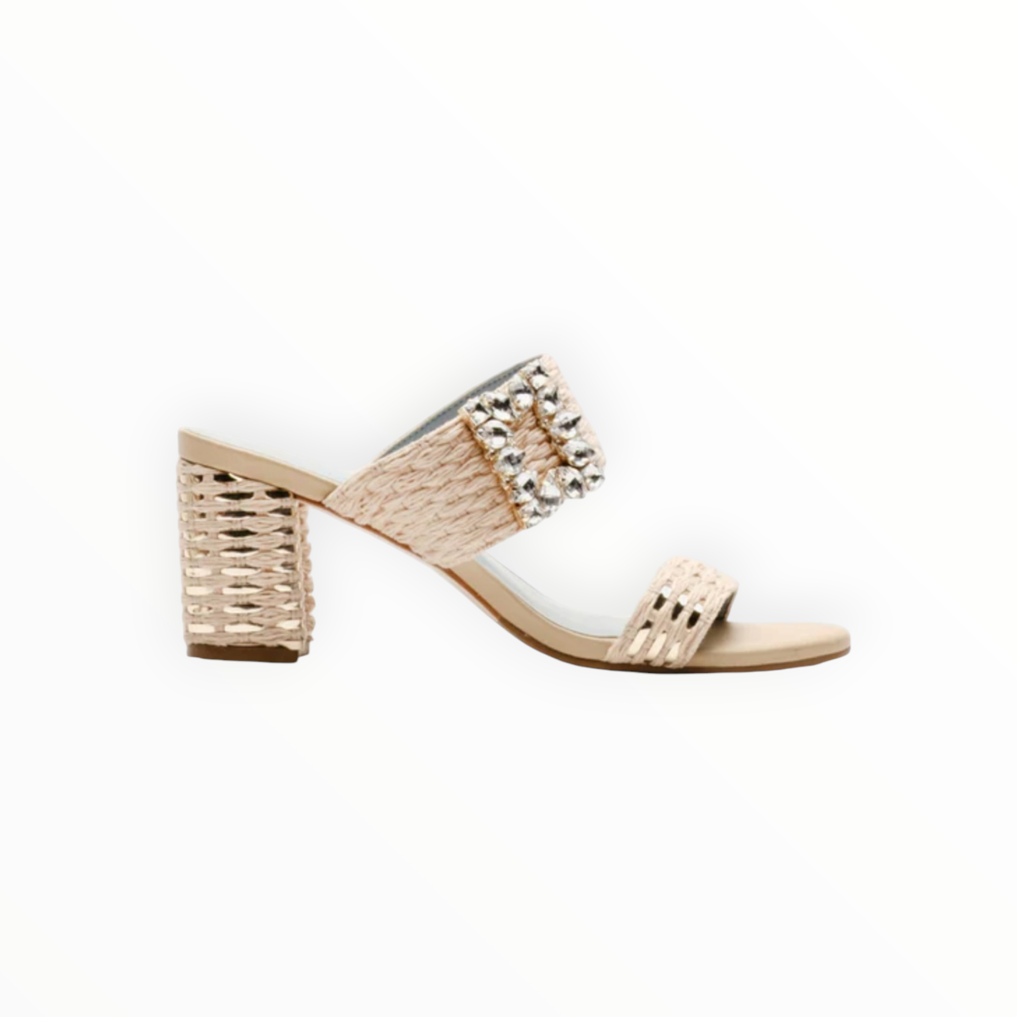 Frances Valentine Betty Raffia Heel - Natura