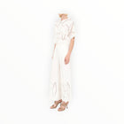 Christy Lynn Dylan Pant - Blanc Embroidery