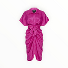 Le Superbe Mini Miko Dress - Fuchsia Jacquard