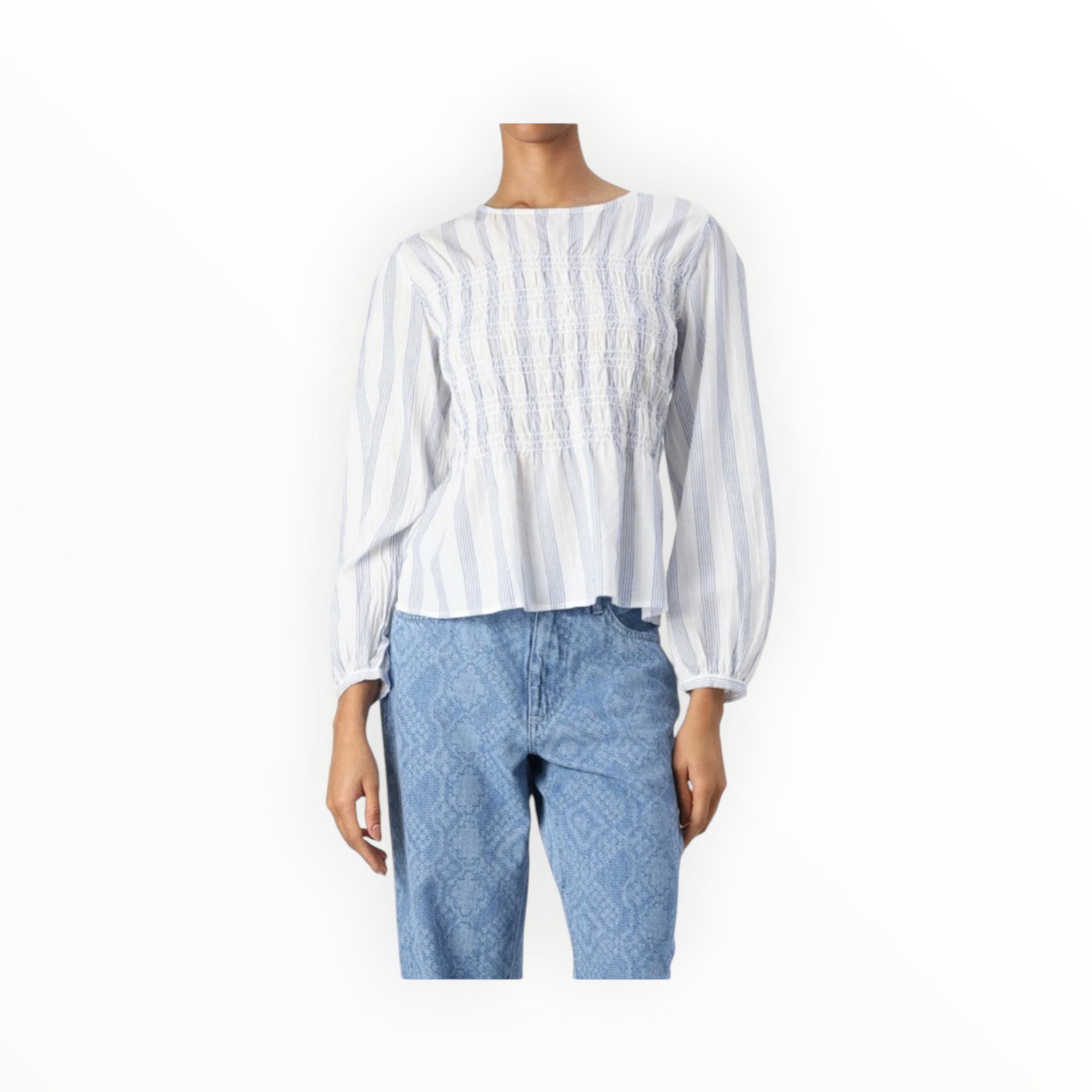 ICHI Rebekka Blouse - Cloud Dancer