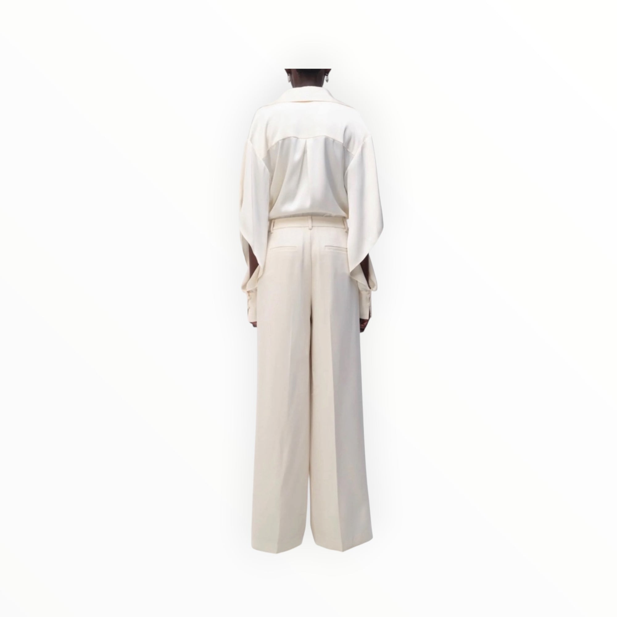 SIMKHAI Yanna Open Sleeve Shirt - Natural White
