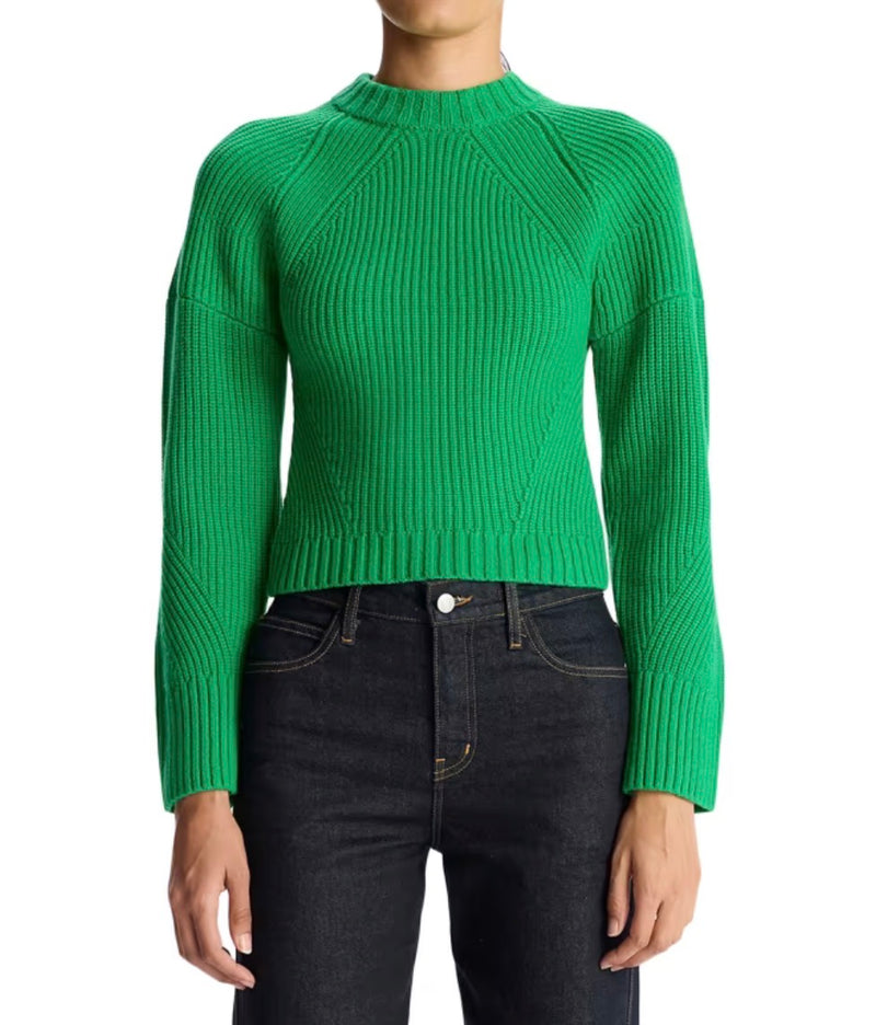 A.L.C. Seraphina Ribbed Wool Sweater - Deep Basil