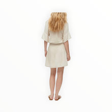Michael Stars Katelyn Gauze Ruffle Sleeve Dress - Ecru