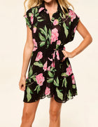 MISA Lora Dress - Pink Peony Large