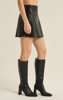 Z Supply Ciera Leather Skirt - Black