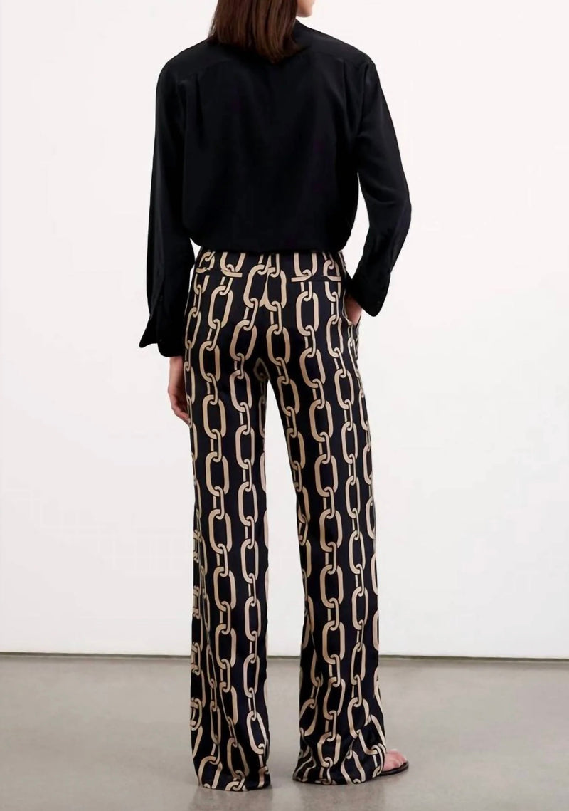 Nili Lotan Germain Silk Pant - Black
