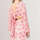byTiMo Cut-Out Detailing Dress - Pink Blossom