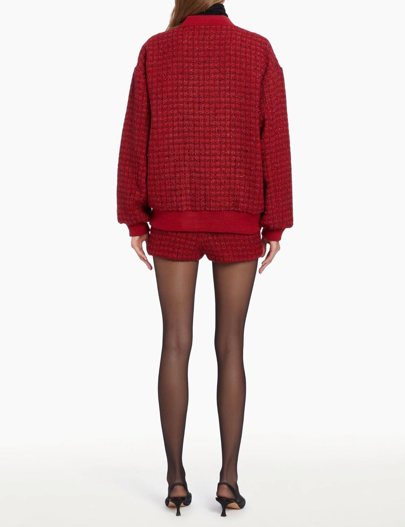 Amanda Uprichard Vero Bomber Jacket - Durham Tweed