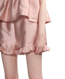 Sister Jane Jacquard Tulip Shorts - Pale Pink