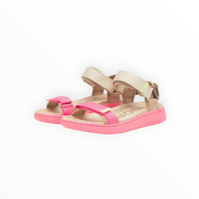 WODEN Line Tricolor Sandal - Raspberry Multi