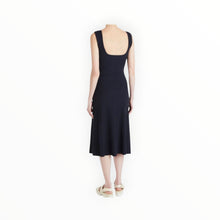 Vince Ribbed Sweetheart Tank Dress - Coastal Blue
