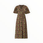 Shoshanna Drew Paisley Print Dress - Jet Teal Rust Multi