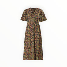 Shoshanna Drew Paisley Print Dress - Jet Teal Rust Multi