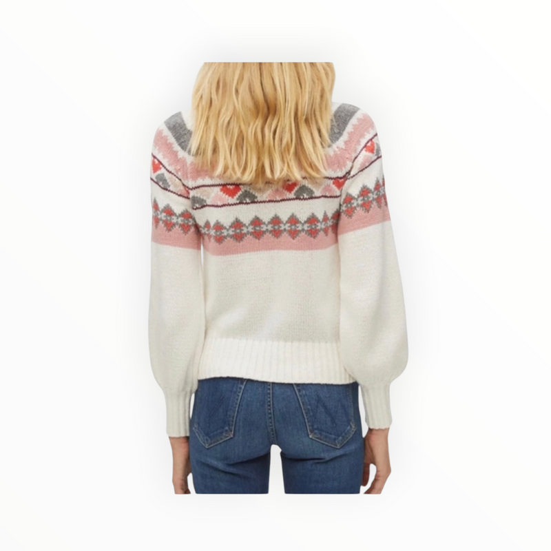 Michael Stars Pernille Printed Turtleneck Sweater