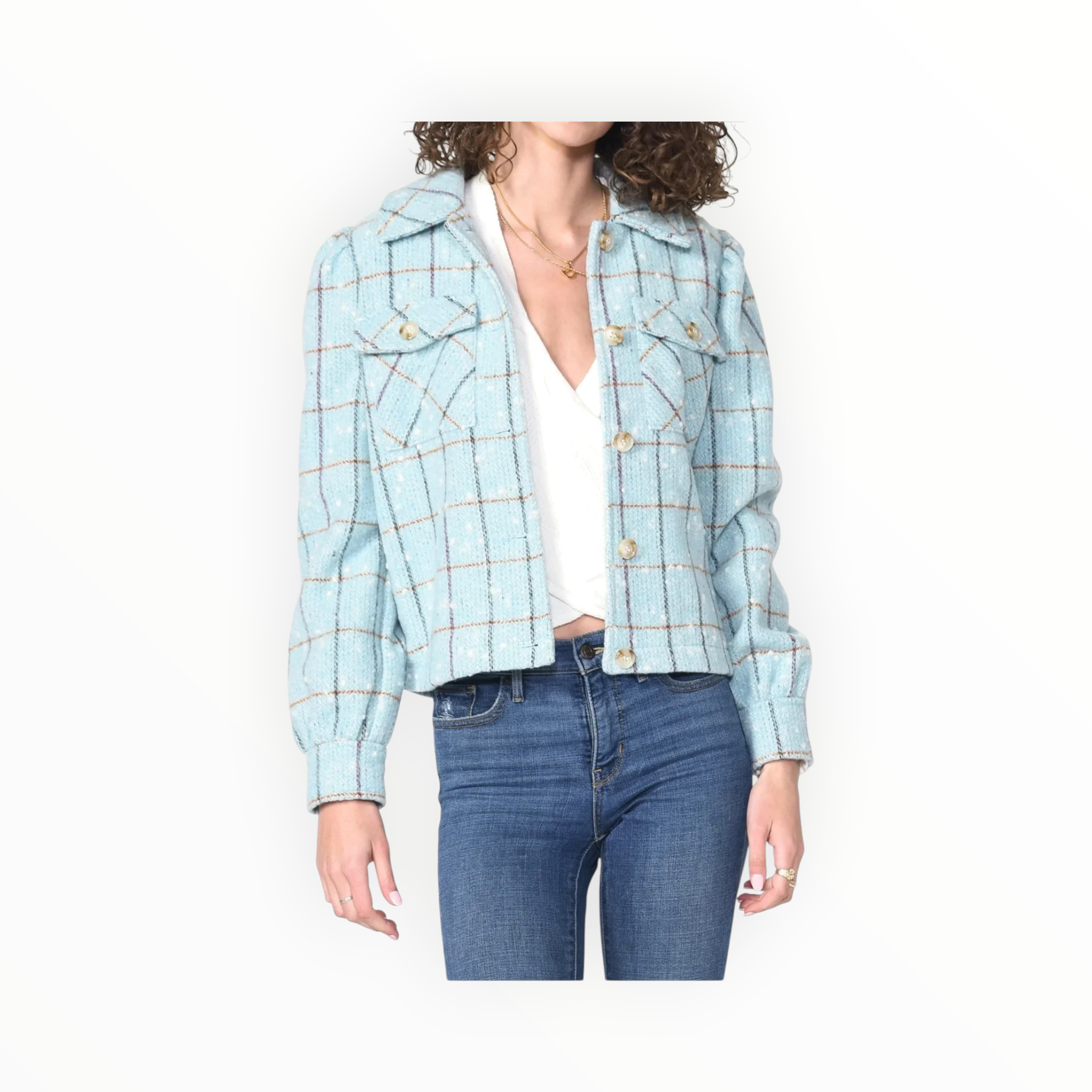 Greylin Sammy Shacket - Blue