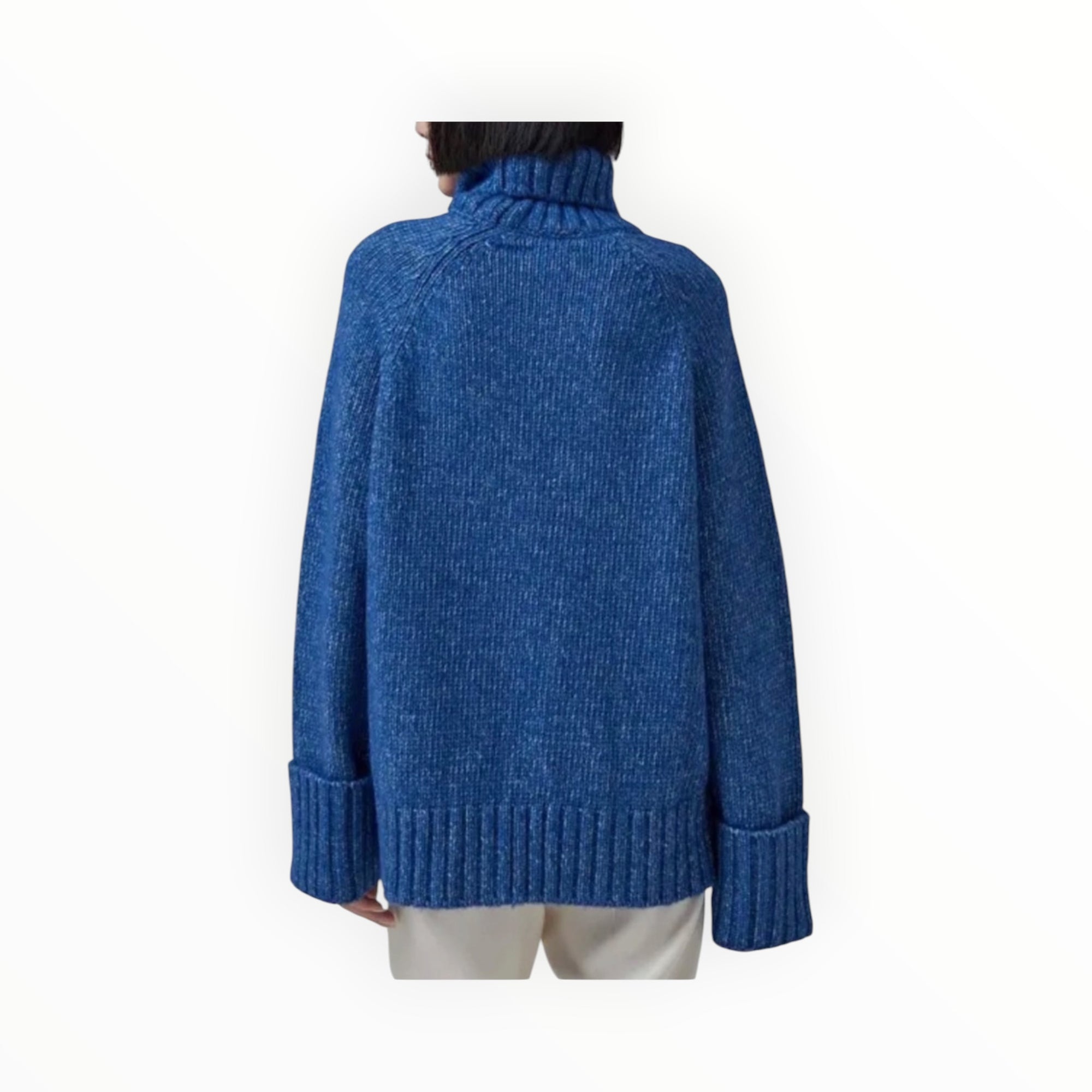 GANNI Chunky Cable Sweater - Blue