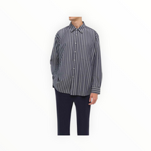 SIMKHAI Khailed Oversized Shirt - Navy Stripe
