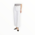 Frame The Seamed Wide Trouser Crop - Au Natural Clean