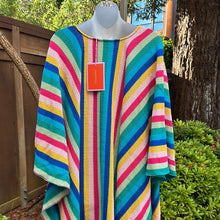 La DoubleJ Costiera Striped Cotton Blend Mini Kaftan