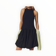 Stateside Linen Bubble Hem Dress - New Navy
