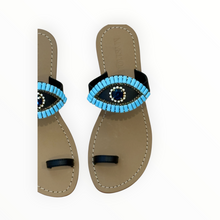 Mystique Sandals - Black/Turquoise