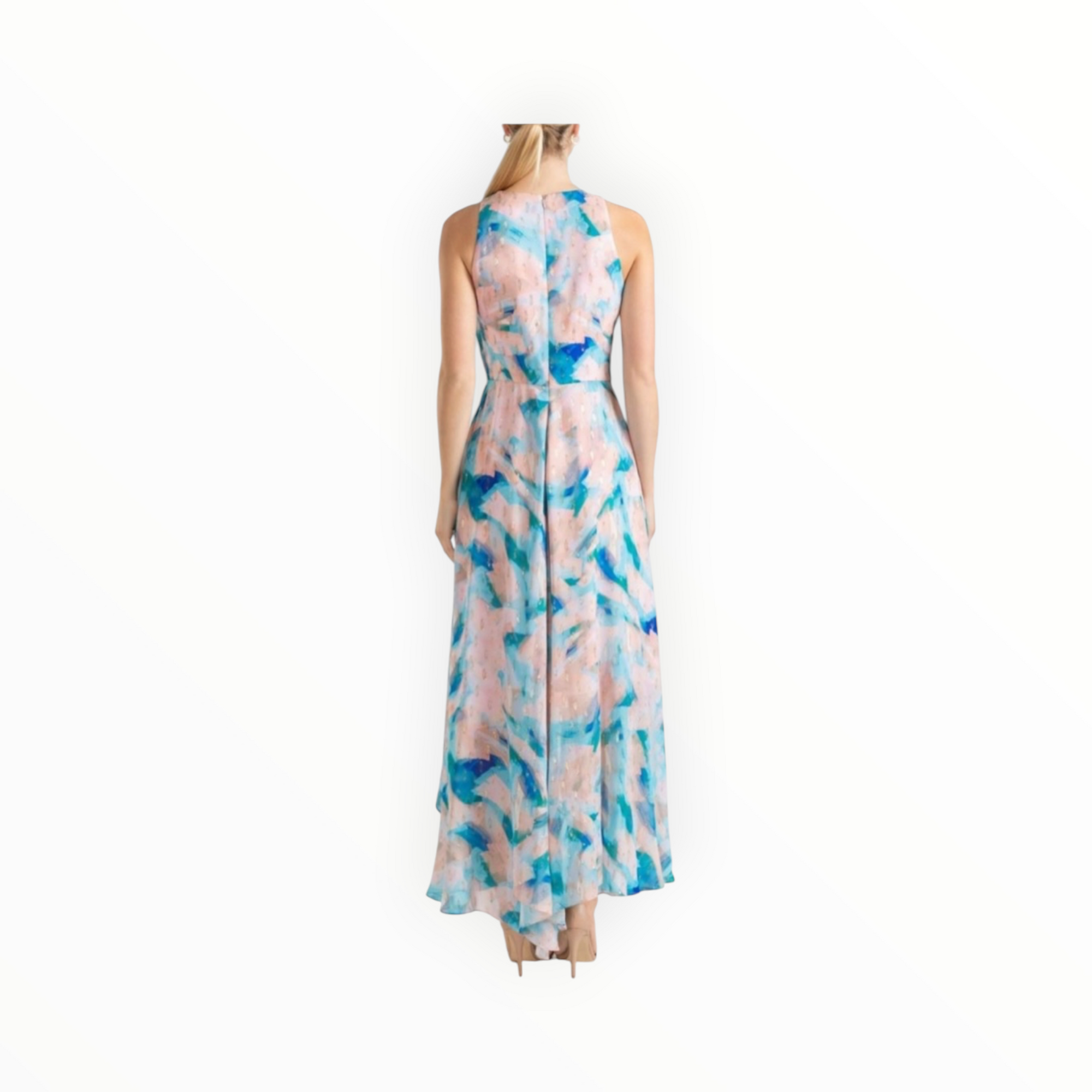 Shoshanna Macie Brushstroke Print Dress