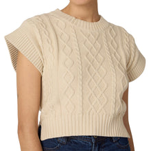 Cleobella Gigi Cropped Sweater Vest - Cream