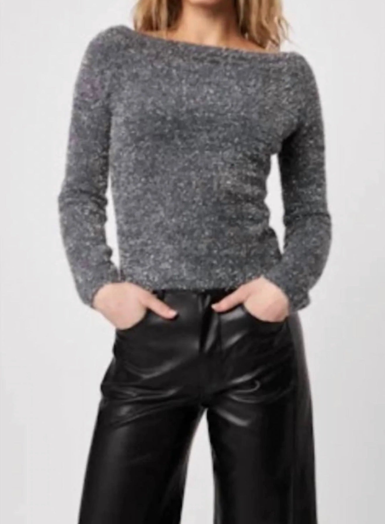 John + Jenn Dov Top - Sparkling Graphite