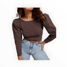 Nation Ltd Aurora Long Sleeve Top - Tartan Plaid