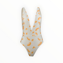 Sauipe Swim Jacky Deep Plunge One Piece Swimsuit - Ginkgo Ivory