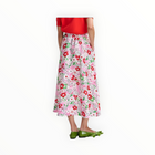Essentiel Antwerp Floral-Jacquard Midi Skirt - Multicolor/Off-White