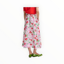 Essentiel Antwerp Floral-Jacquard Midi Skirt - Multicolor/Off-White