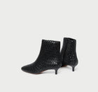 Loeffler Randall Marcella Black Woven Ankle Boot